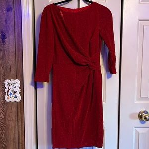 Sparkling red fitted dress perfect for the holidays!!